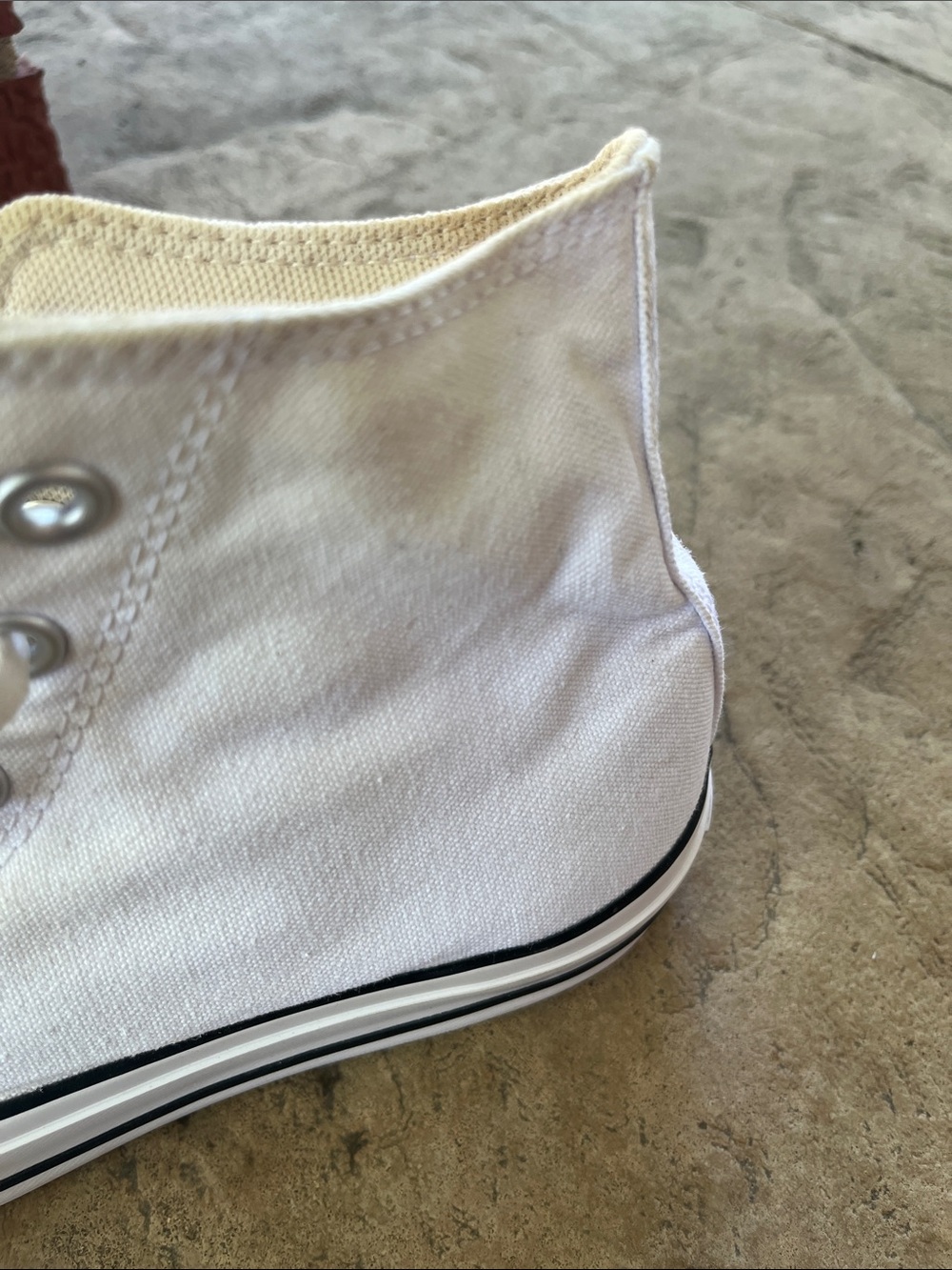 Converse White High-Top Chuck Taylor All Star Sneakers - Picture 6 of 6